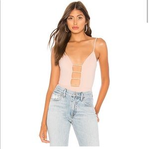 Revolve Monet Cut Out Plunge bodysuit